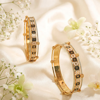 22 KT Gold Designer Bangles for Women