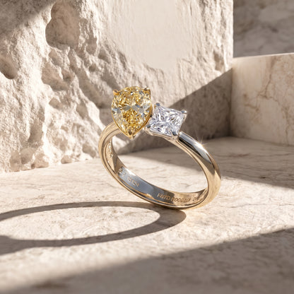 18kt Gold Solitaire Diamond Ring For Women